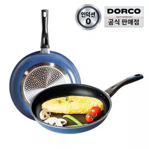 [즉할20%] 도루코 애쉬블루 IH겸용 프라이팬 2종세트 (24cm+28cm)