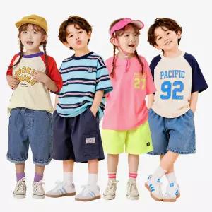 [초코몽]여름아동복BEST/봄시즌오프/국내생산/여름/봄/반팔티/반바지/맨투맨/주니어/상하복/데님