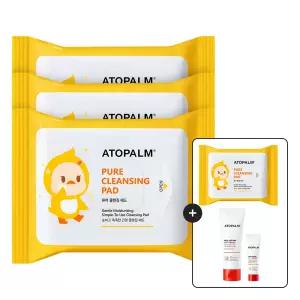 아토팜 퓨어 클렌징 패드 30매x3개 세트+[증정]클렌징패드30매+MLE로션60ml+MLE크림8ml