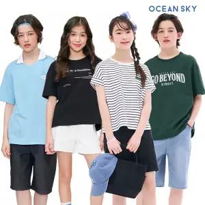 [즉할23%]오션스카이 본사 주니어 썸머룩 최대혜택! 반팔티/반바지/경량점퍼 외