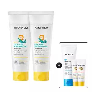 아토팜 키즈 시카 알로에 수딩젤 250mlx2개/태열열감진정+[증정]탑투토워시100ml+허니로션20mlx2개