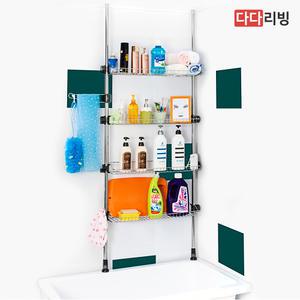기둥식 욕조위 선반 600 4단 욕실선반 화장실선반