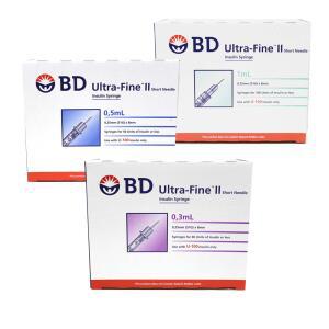 BD 비디 울트라파인2 인슐린 주사기(100개입) 0.3ml 0.5ml 1ml 펜니들