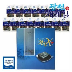 [프레시데이]원초듬뿍 고급 광천김 재래김 식탁김 선물세트 (15봉)