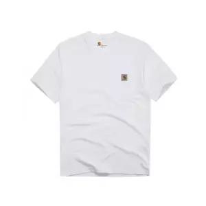 [칼하트][칼하트 의류] 포켓 반팔티 화이트 / K87-WHT