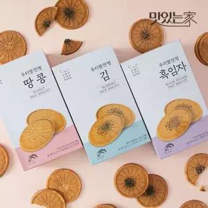 맛있는家 화과방 우리쌀전병 김 땅콩 흑임자 3박스 옵션 선택 어르신 선물 전통간식