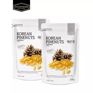 [리치팜너트](강남점)국산 잣 170g x 2봉 견과류 잣