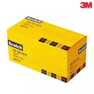 3M 스카치 투명 양면테이프 665R-6 18mmx7.6M 오피스팩 1807 VAD