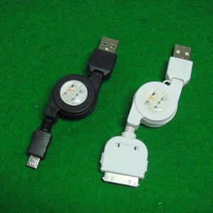 마이크로5핀 애플30핀 USB 충전 데이터 릴케이블