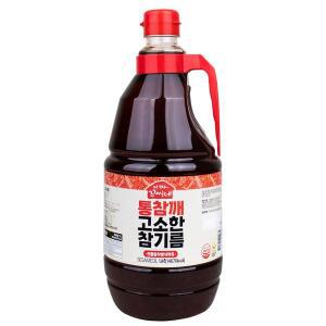 [아따꼬씨네][정기배송가능][경상북도] 우영식품 통참깨 고소한 참기름 1.8L (통참깨 100%) 업소용 대용량