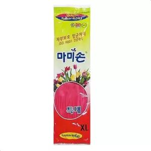 마미손 고무장갑 특대 1켤레 (레드)