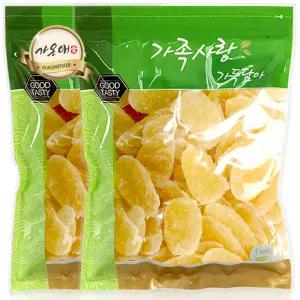 [가온애] 건파인애플 500g x2팩 / 건조파인애플 슬라이스 파인애플 건과 건과류 건과일 열대건과일 간식류
