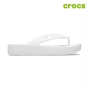 [크록스 정품] 플랫폼 플립 여성샌들 207714-100