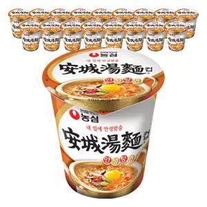 농심 안성탕면컵, 66g, 18개
