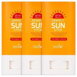[터치미]1+1+1 터치미 퍼펙트 3중 기능성 데일리 유기자차 선스틱  20gX3개 (SPF50+ PA++++)