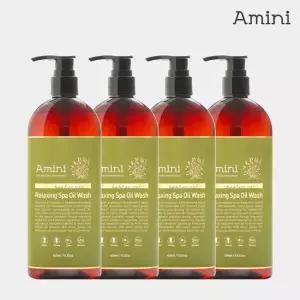 아미니 프리미엄 릴렉싱스파 오일워시 400ml 4개