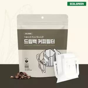 150매(30매x5팩) 펄프냄새, 미세프라스틱 없는 커피 드립백필터 생분해 여과지 핸드드립백