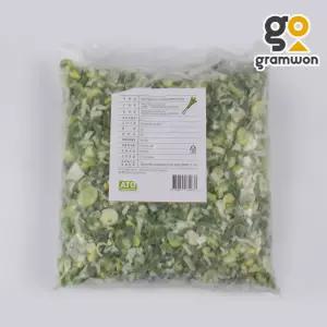 대파 슬라이스 10KG(1kgX10봉) 냉동 라면 곰탕 파기름용 볶음밥