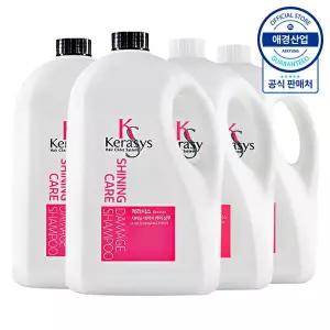 [애경][비밀] 케라시스 샤이닝 샴푸/린스 4L x4개 (+펌프증정)
