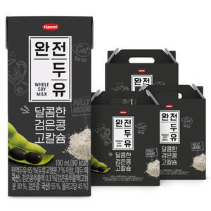 한미 완전두유 달콤한 검은콩 고칼슘 190ml 48팩