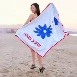 [빠른흡수] 플라워 특대형 비치타올 해변/수영장/돗자리/수영/물놀이/워터밤/흠뻑쇼