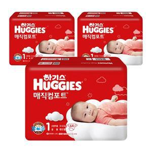 하기스 NEW 매직컴포트 1단계 공용 192매 (밴드형) 모유수유 시기 워킹맘 출산준비 조리원 배앓이 겨울 1세