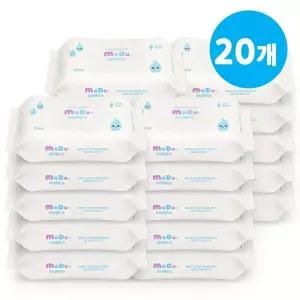 변기에 바로 버리는 모두의 비데물티슈 캡형 60매x20팩 / 70gsm