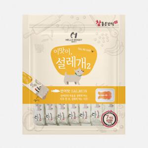 설레개2 강아지전용츄르 짜먹는습식간식 연어 7개입