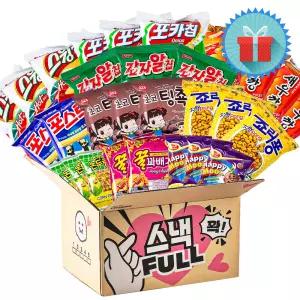 미니스낵 FULL 3호 봉지과자 간식꾸러미 사무실 탕비실 학교 단체 과자선물세트 박스