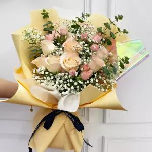 (플라워마켓) 하젤 장미 꽃다발 양재꽃시장 생화 도매 배달 꽃정기구독