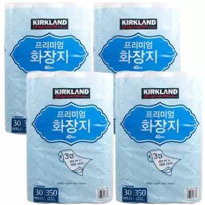 코스트코 커클랜드 프리미엄 화장지 3겹 30롤 4개 롤휴지 두루마리 gx
