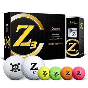 넥센 골프공 3피스 세인트72 Z3 스컬 12개입 화이트/컬러혼합