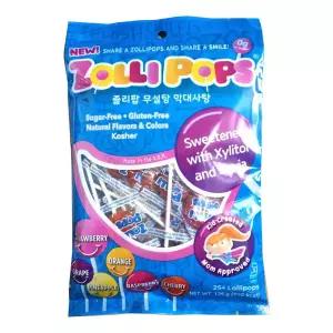 졸리팝 무설탕 막대사탕 125g x 3개 (6가지맛 혼합)