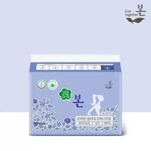 유기농본 오씨본 유기농 생리대 오버나이트 10P, 1팩