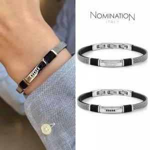 팔찌 SEALOVER (씨러버) 새틴피니쉬 스트랩 큐빅 135008 남자팔찌 체인팔찌 팔찌