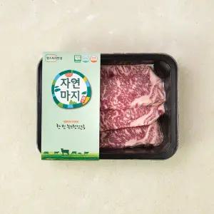 [냉장] 자연마지 무항생제 한우 1+등급 채끝 구이 300g