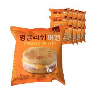 한맥 PC방 아침먹거리 간식 잉글리쉬 머핀 햄버거15봉