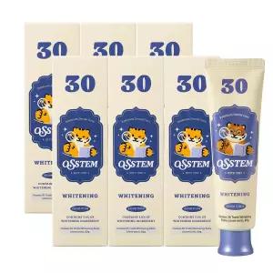 오스템 30 치아미백제 화이트닝 미백치약 80g 6개입