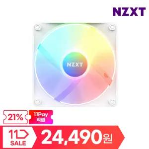 NZXT F120 RGB CORE 화이트 케이스팬 쿨링팬 [21%][24,490 WON + 11pay 추가 지급]