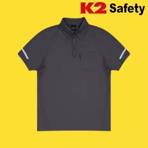 K2세이프티 TS-221R 여름 폴로 반팔티셔츠 그레이
