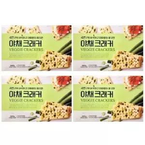 푸지안 4번구워 바삭한 대파향 야채 크래커 340g x4개