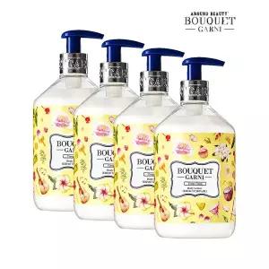 [부케가르니] 딥 퍼퓸 바디로션 일랑일랑향 520ml x4개