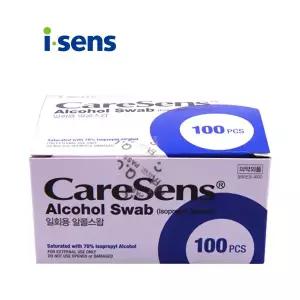 케어센스 알콜솜 일회용 알콜스왑 1박스 100매 소독솜