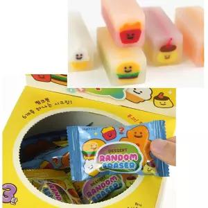 핑크풋 디저트 네모 랜덤지우개 23탄(60개입/box)/500지우개
