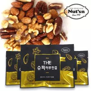 (30봉) 프리미엄 하루한줌견과 믹스넛 더슈퍼하루한줌/견과/선물/넛츠/간식/믹스/너트/건과류/마른/안주