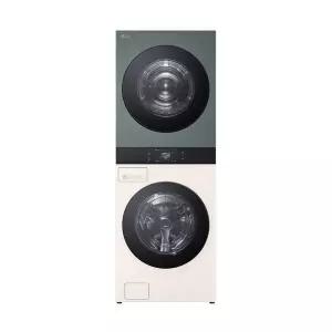 [LG](SSG.COM) LG 오브제 워시타워 25kg+25kg 베이지 그린 WA2525EGHF