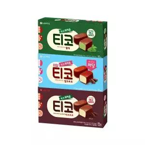 [슈팅냉동] 롯데웰푸드 티코 다크초코 510ml+말차 510ml+밀크초코 저당 510ml 각1개 (총 3개)