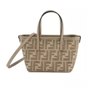 펜디 MUST IT_25FW FF 로고 롤 미니 숄더백 베이지 8BS096 AUPX F1SNP