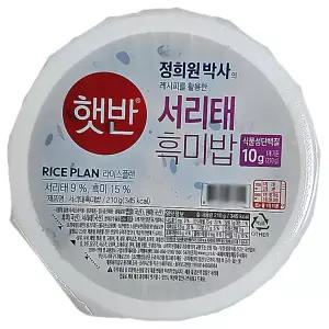 CJ 제일제당 햇반 서리태 흑미밥 210g x 18개
