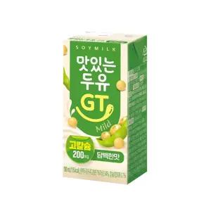 GT두유 고칼슘 담백한맛 190ml X 48팩 / 팩두유 맛있는두유gt 두유